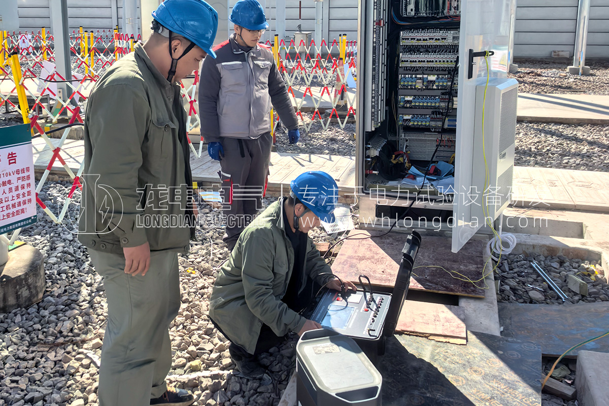 無線雙端接地GIS試驗(yàn)現(xiàn)場(chǎng)